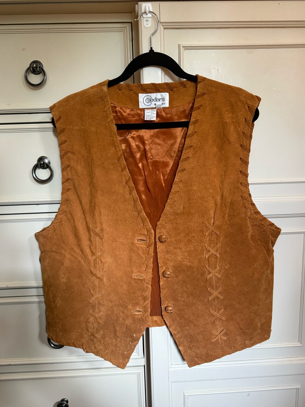 Women’s 2X Genuine Leather Western Vest